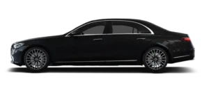 Luxerides luxury car class is characterized by a high end black sedan for a unique travel experience.