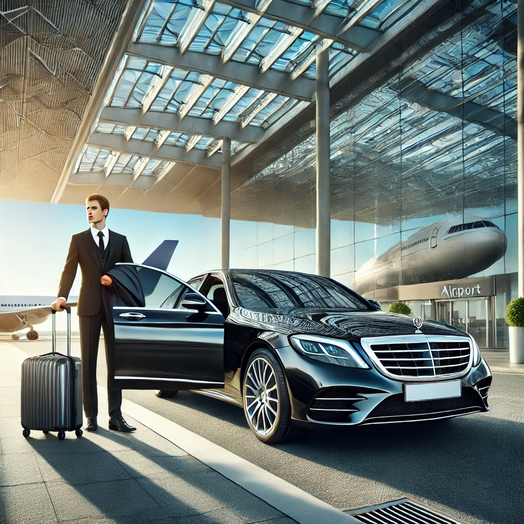 Booking a luxury chauffeur-driven car in London with LuxeRides for premium airport and train transfers.